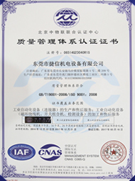 Quality Management System Certificate